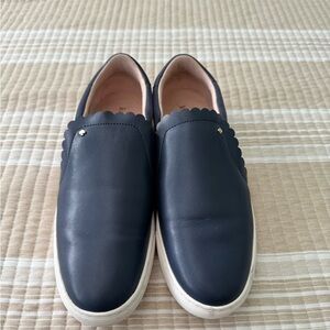 Kate Spade Navy Scalloped Slip-On Sneakers
